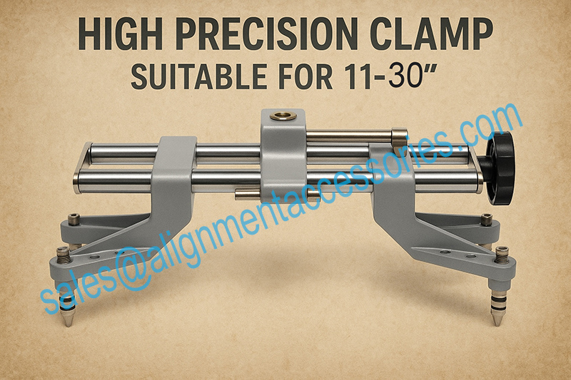 Truck wheel alignment clamp in prodcution line